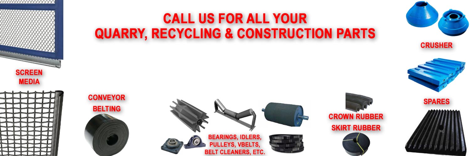Parts and Components for the Quarry, Aggregate Producer, Recycling, and Contracting Industries