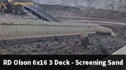 6x16 3 Deck - Screening Sand