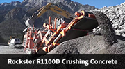 Rockster R1100D Crushing Concrete
